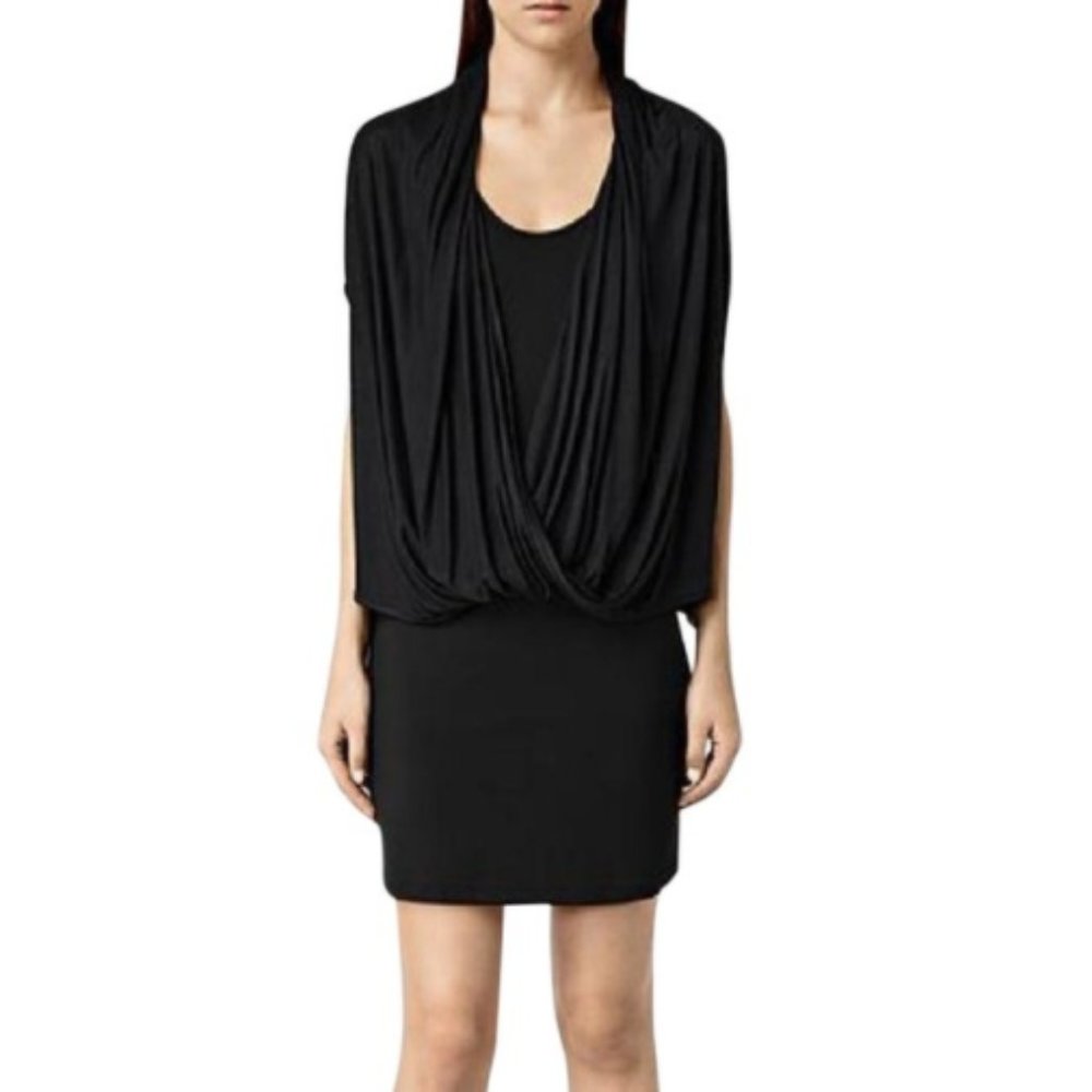 AllSaints Neva Layered Dress 6 NWT
